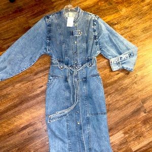 “New” H&M Denim Dress MIDI